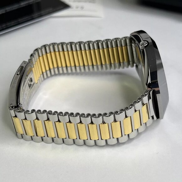 RADO Diaster Original Two Tone Day Date Quartz Unisex Watch Box Papers R12391633 - Picture 9 of 13